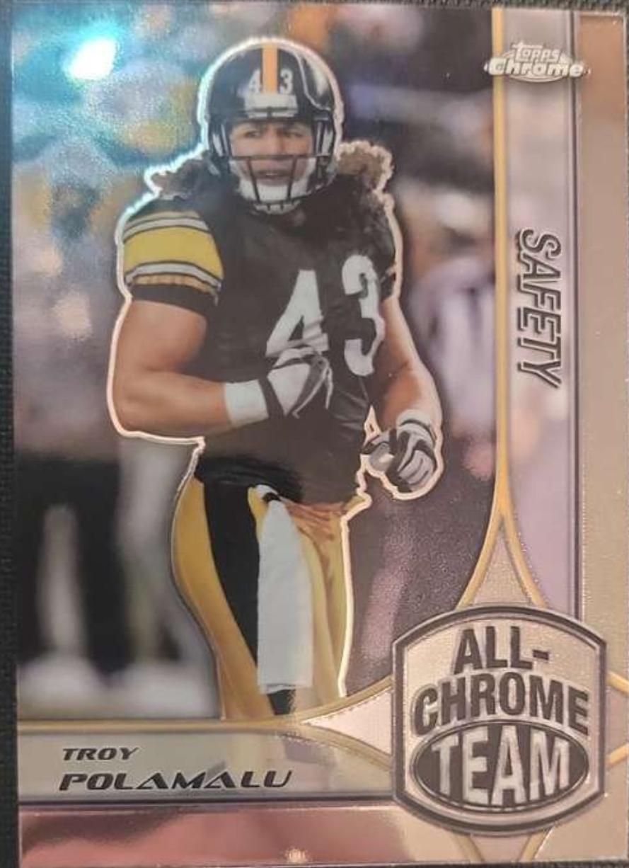2024 Topps Chrome All-Chrome Team Troy Polamalu #ACT-22 card