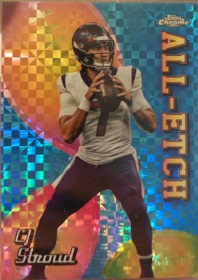 2024 Topps Chrome All-Etch CJ Stroud [X-Fractor] #CAE-CS card