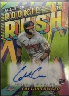 2024 Topps Chrome All Etch Rookie Rush Autograph Colton Cowser #CERA-CC card