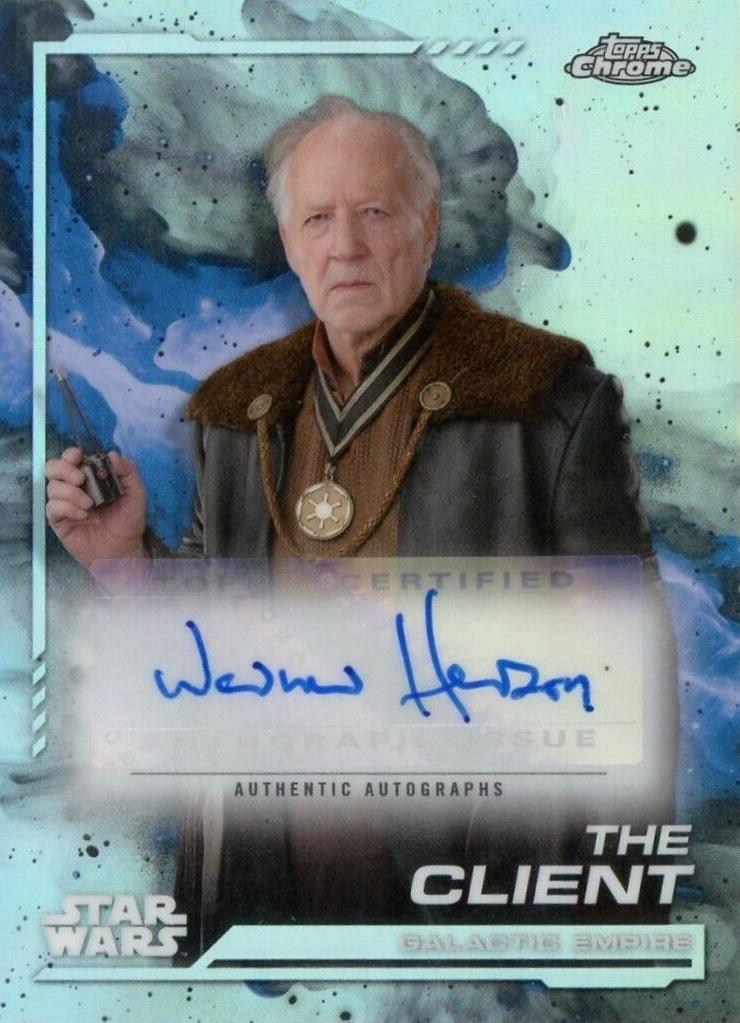 2024 Topps Chrome Autograph Werner Herzog as The Client #AU-WH card