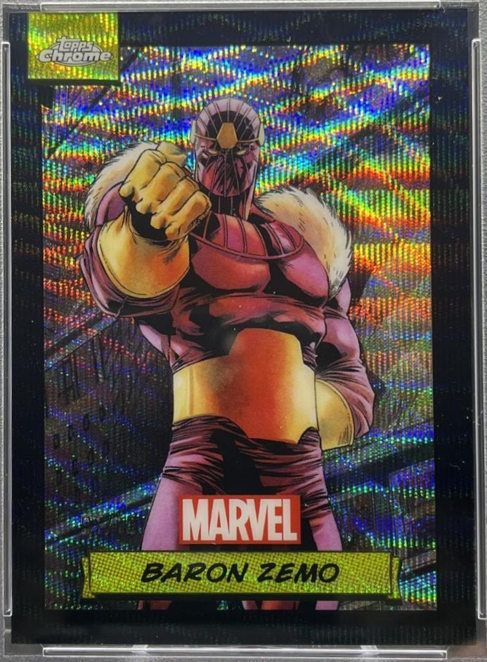 2024 Topps Chrome Baron Zemo [Black Wave] #38 card