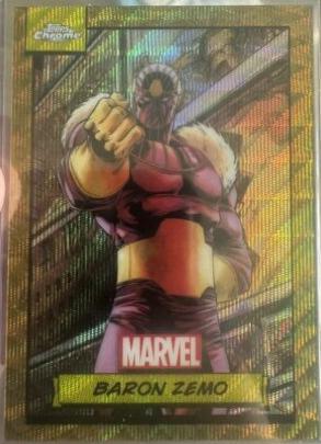 2024 Topps Chrome Baron Zemo [Gold Wave] #38 card