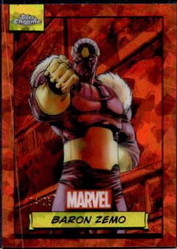 2024 Topps Chrome Baron Zemo [Orange Sapphire] #38 card