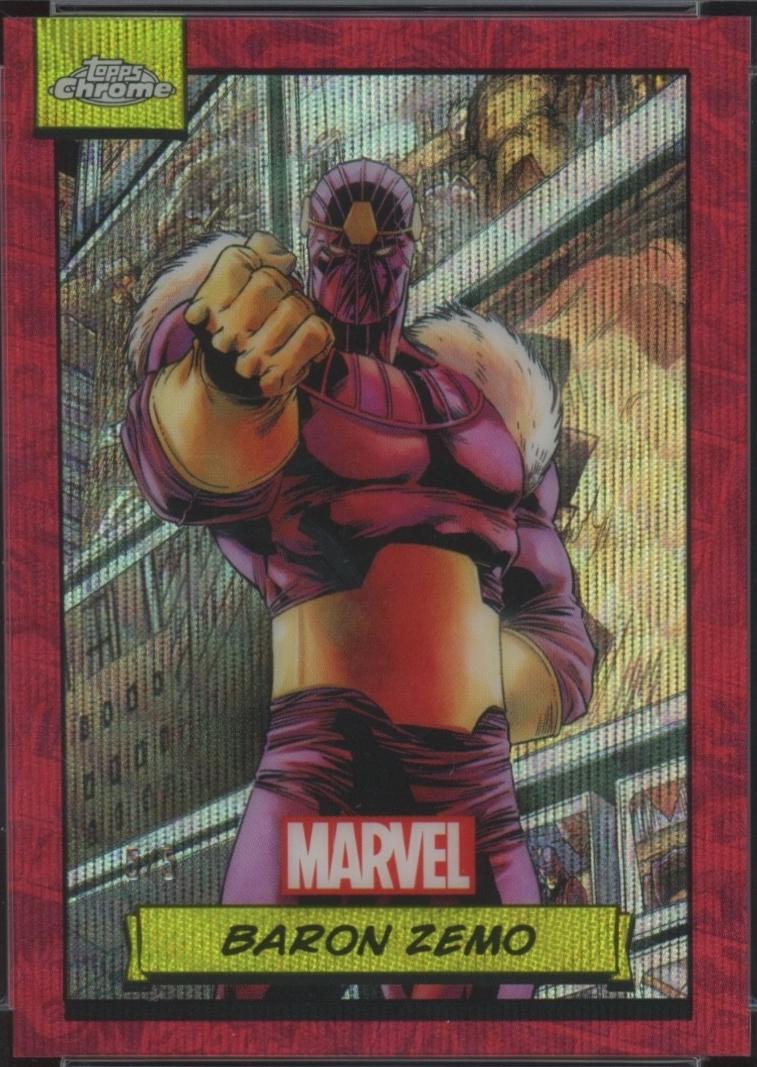 2024 Topps Chrome Baron Zemo [Red Wave] #38 card