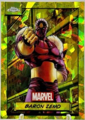 2024 Topps Chrome Baron Zemo [Yellow Sapphire] #38 card