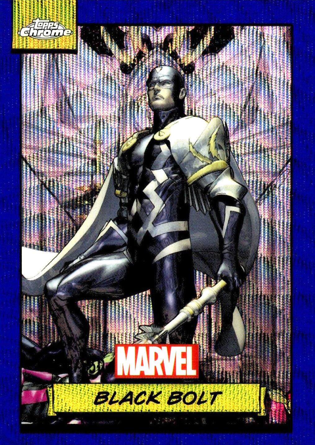 2024 Topps Chrome Black Bolt [Blue Wave] #18 card