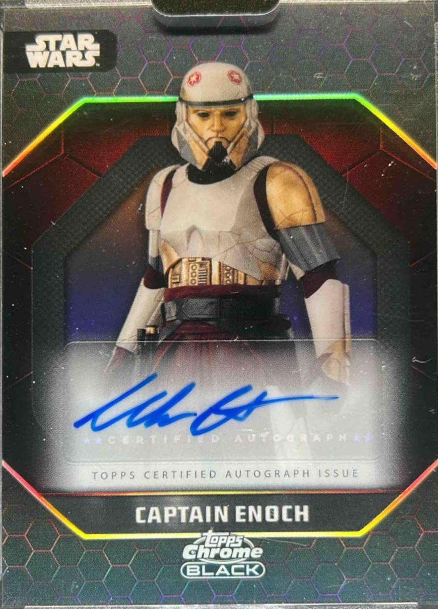 2024 Topps Chrome Black Dark Side Autograph Wes Chatham #ADS-WC card