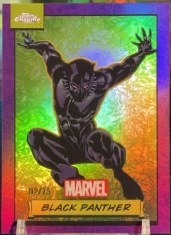 2024 Topps Chrome Black Panther [Purple Refractor] #53 card