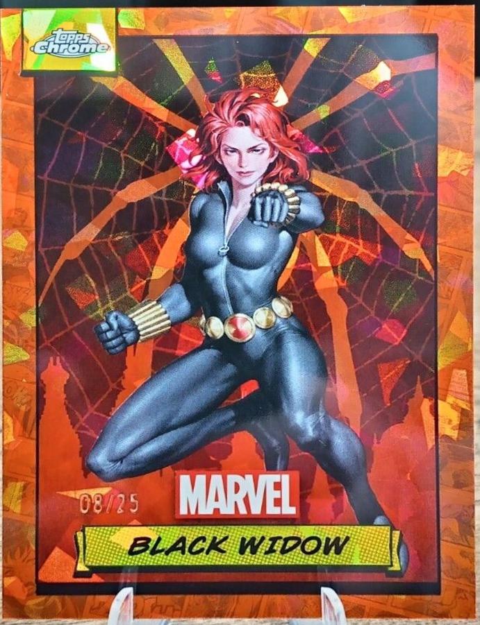 2024 Topps Chrome Black Widow [Orange Sapphire] #44 card