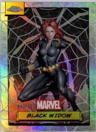 2024 Topps Chrome Black Widow [Spider Web Refractor] #44 card