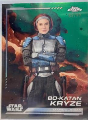 2024 Topps Chrome Bo-Katan Kryze [Green Refractor] #38 card