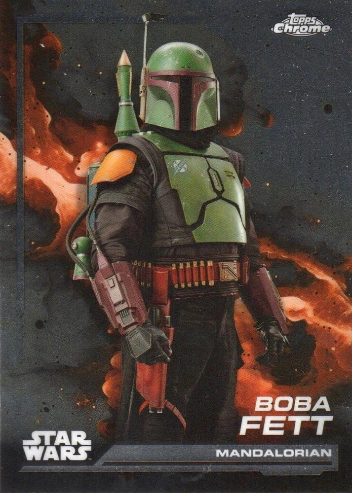 2024 Topps Chrome Boba Fett #19 card