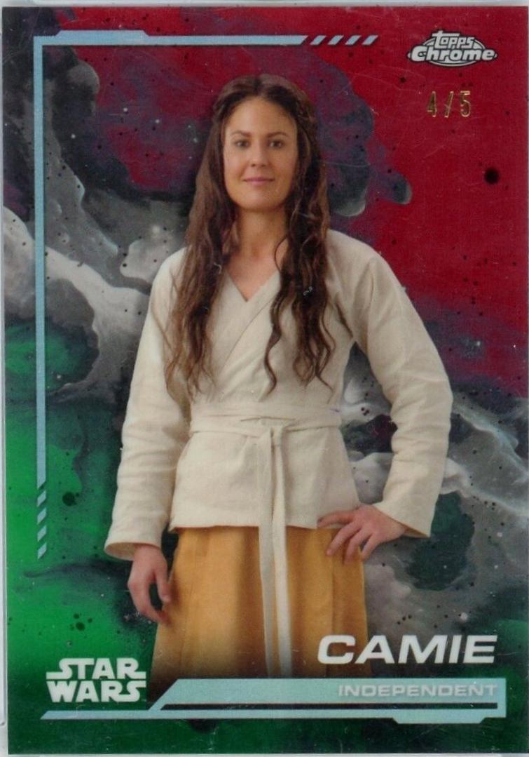 2024 Topps Chrome Boba Fett [Dathomir Red Refractor] #19 card