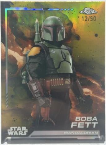 2024 Topps Chrome Boba Fett [Gold Refractor] #19 card