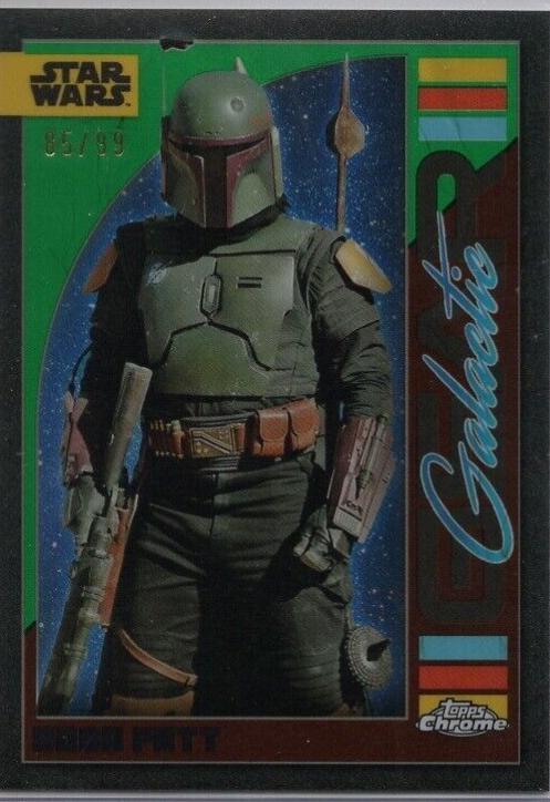 2024 Topps Chrome Boba Fett [Green Refractor] #19 card