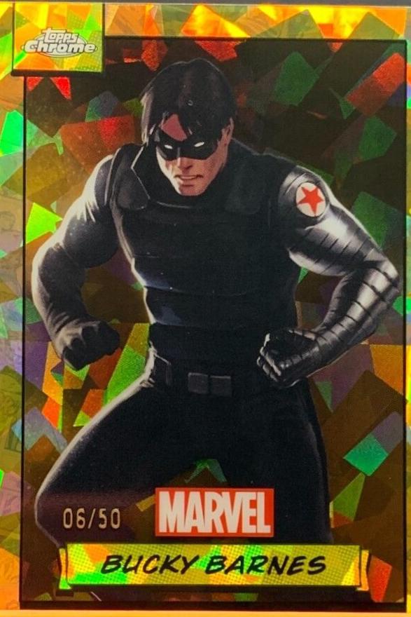 2024 Topps Chrome Bucky Barnes [Gold Sapphire] #37 card