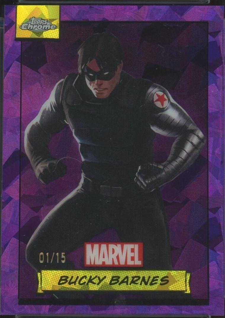 2024 Topps Chrome Bucky Barnes [Purple Sapphire] #37 card