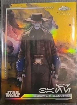 2024 Topps Chrome Cad Bane [Gold Refractor Aurebesh Variation] #AV-33 card