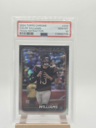 2024 Topps Chrome Caleb Williams [Prism Refractor] #202 card