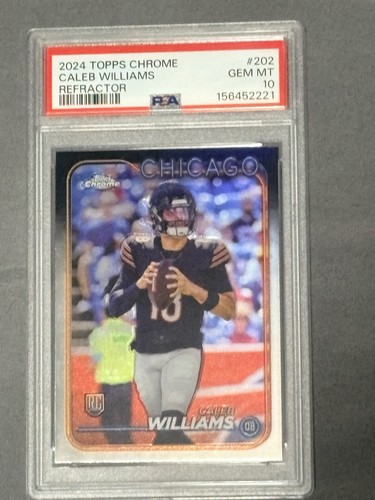 2024 Topps Chrome Caleb Williams [Refractor] #202 card