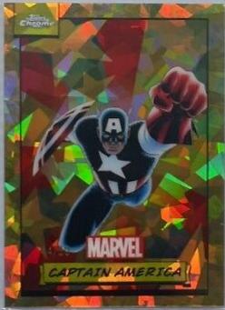 2024 Topps Chrome Captain America [Gold Sapphire] #92 card