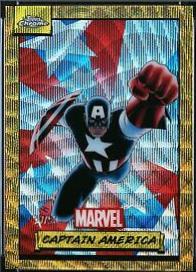 2024 Topps Chrome Captain America [Gold Wave] #92 card