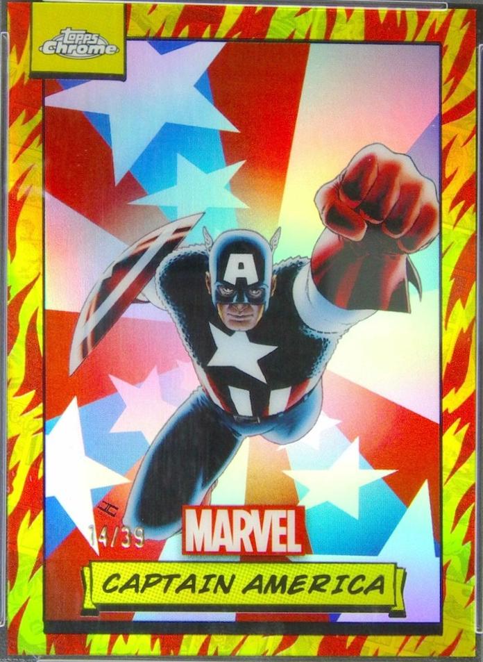 2024 Topps Chrome Captain America [Human Torch Refractor] #92 card