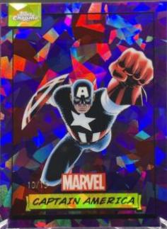 2024 Topps Chrome Captain America [Purple Refractor] #92 card