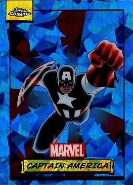 2024 Topps Chrome Captain America [Sapphire] #92 card