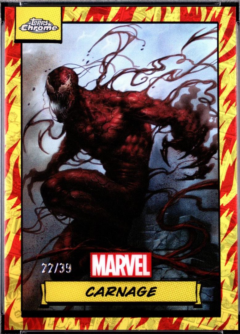 2024 Topps Chrome Carnage [Human Torch Refractor] #77 card