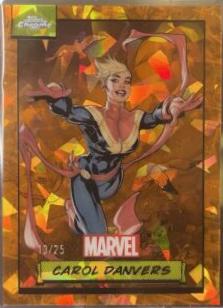 2024 Topps Chrome Carol Danvers [Orange Sapphire] #76 card