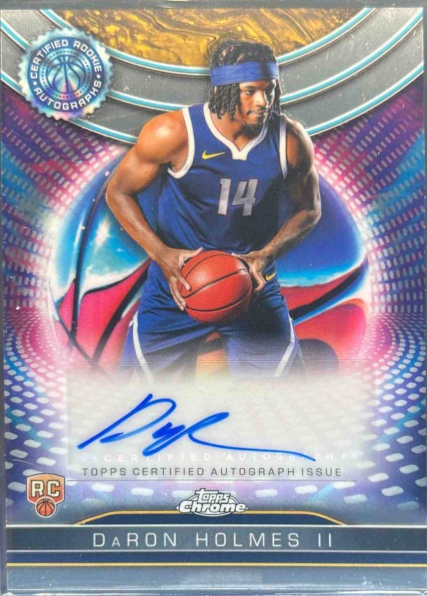 2024 Topps Chrome Certified Autograph Issue Rookie DaRon Holmes II #TCRA-DH card