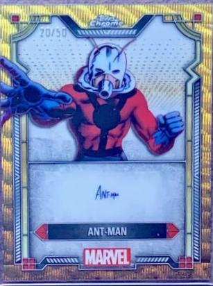 2024 Topps Chrome Character Autograph Ant-Man #MI-7 card