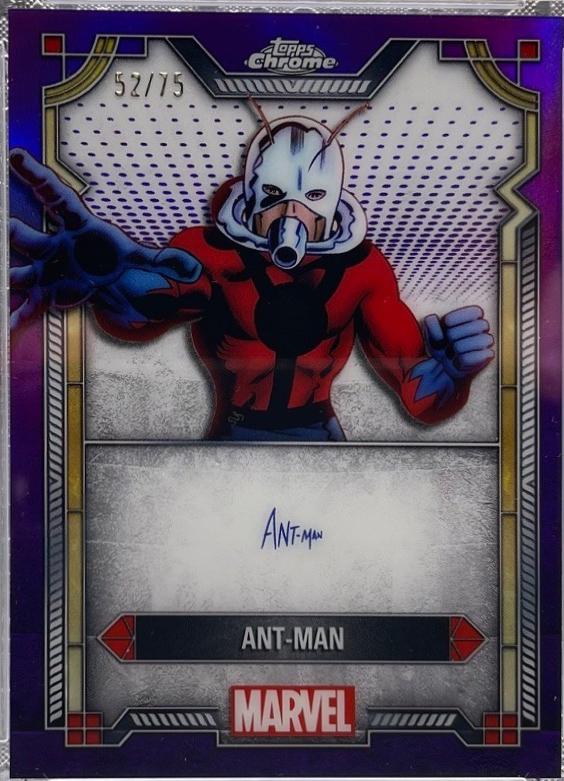 2024 Topps Chrome Character Autograph Ant-Man [Purple Refractor] #MI-7 card