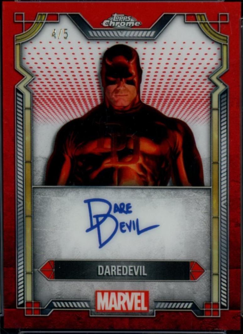 2024 Topps Chrome Character Autograph Daredevil [Red Refractor] #MI-1 card