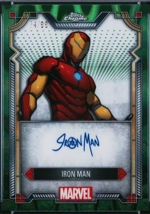 2024 Topps Chrome Character Autograph Iron Man #MI-3 card