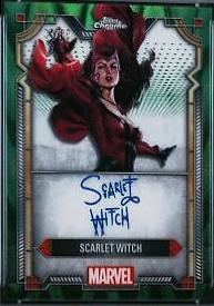 2024 Topps Chrome Character Autograph Scarlet Witch #MI-4 card