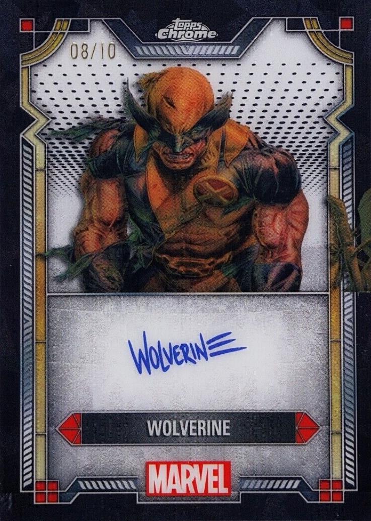 2024 Topps Chrome Character Autograph Wolverine [Black Sapphire] #MI-2 card
