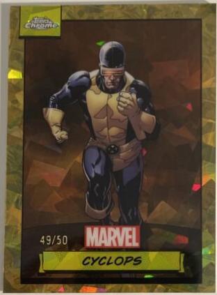 2024 Topps Chrome Cyclops [Gold Sapphire] #8 card