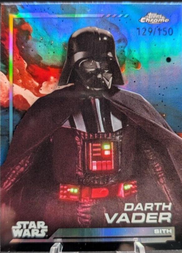2024 Topps Chrome Darth Vader [Blue Refractor] #66 card