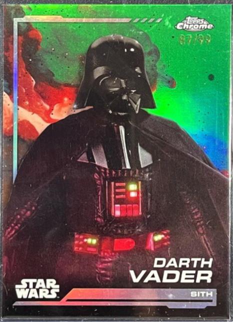 2024 Topps Chrome Darth Vader [Green Refractor] #66 card