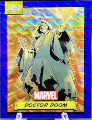 2024 Topps Chrome Doctor Doom [Blue Wave] #61 card