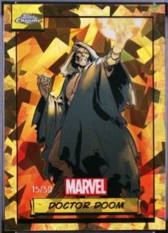 2024 Topps Chrome Doctor Doom [Gold Sapphire] #61 card