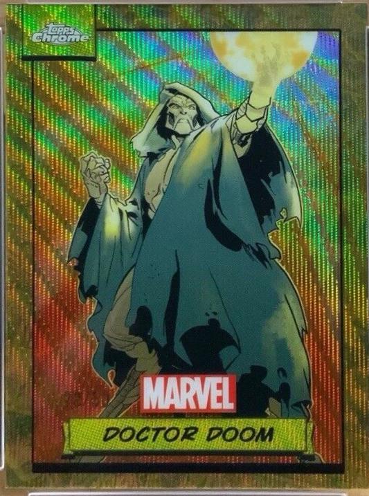 2024 Topps Chrome Doctor Doom [Gold Wave] #61 card