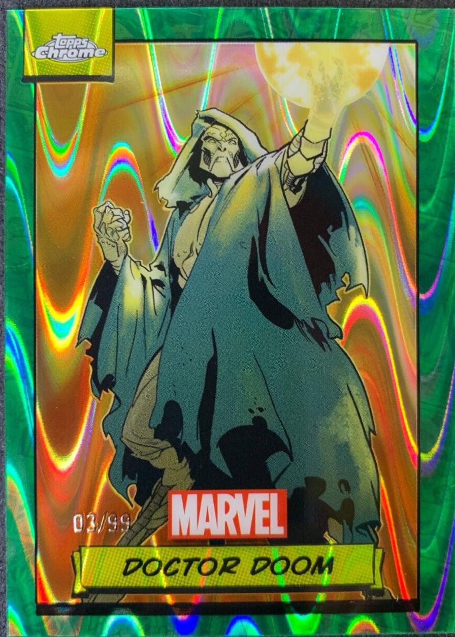 2024 Topps Chrome Doctor Doom [Green Gamma Ray Wave] #61 card