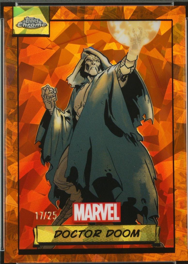 2024 Topps Chrome Doctor Doom [Orange Sapphire] #61 card