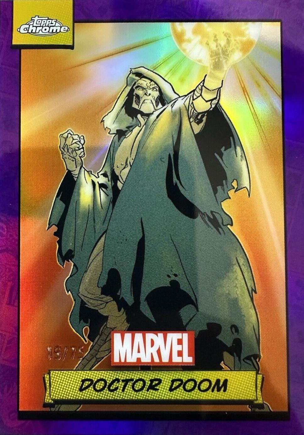 2024 Topps Chrome Doctor Doom [Purple Refractor] #61 card