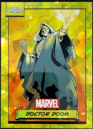 2024 Topps Chrome Doctor Doom [Yellow Sapphire] #61 card