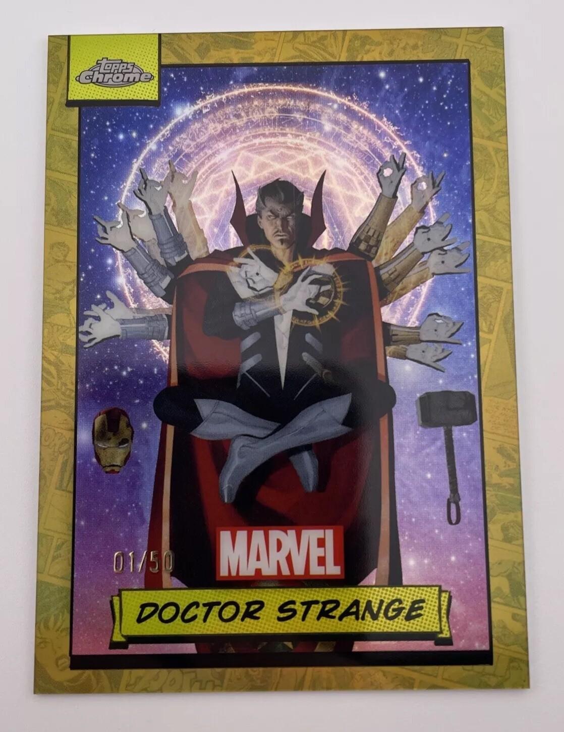 2024 Topps Chrome Doctor Strange [Gold Refractor] #87 card