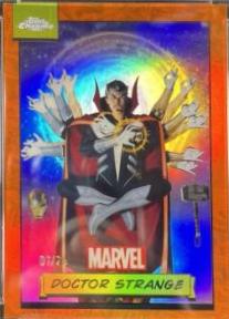 2024 Topps Chrome Doctor Strange [Orange Refractor] #87 card